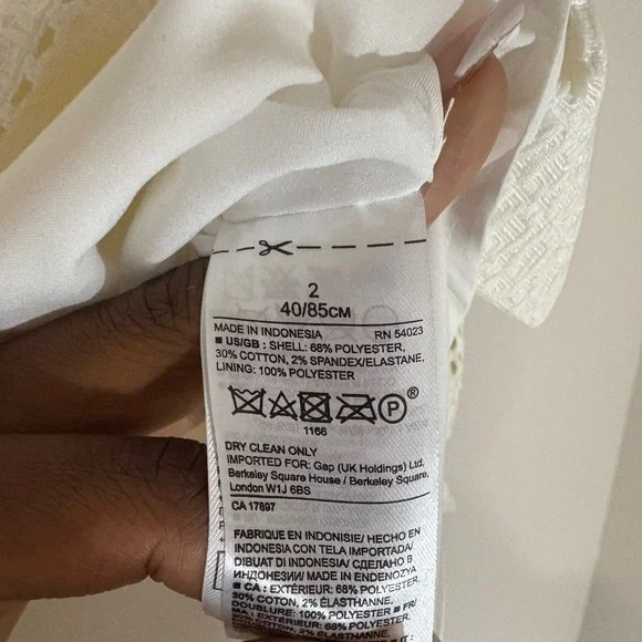 Banana Republic Cream Textured A-Line Skirt – Size 2 - Picture 5 of 7